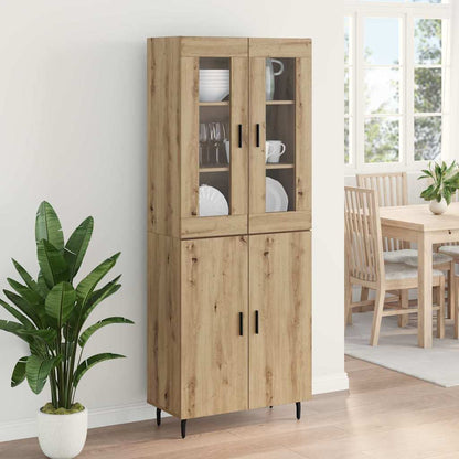 Highboard 2 pcs Artisan Oak 69.5 x 34 x 180 cm Engineered Wood