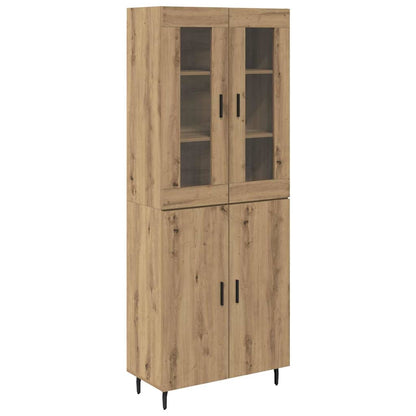 Highboard 2 pcs Artisan Oak 69.5 x 34 x 180 cm Engineered Wood
