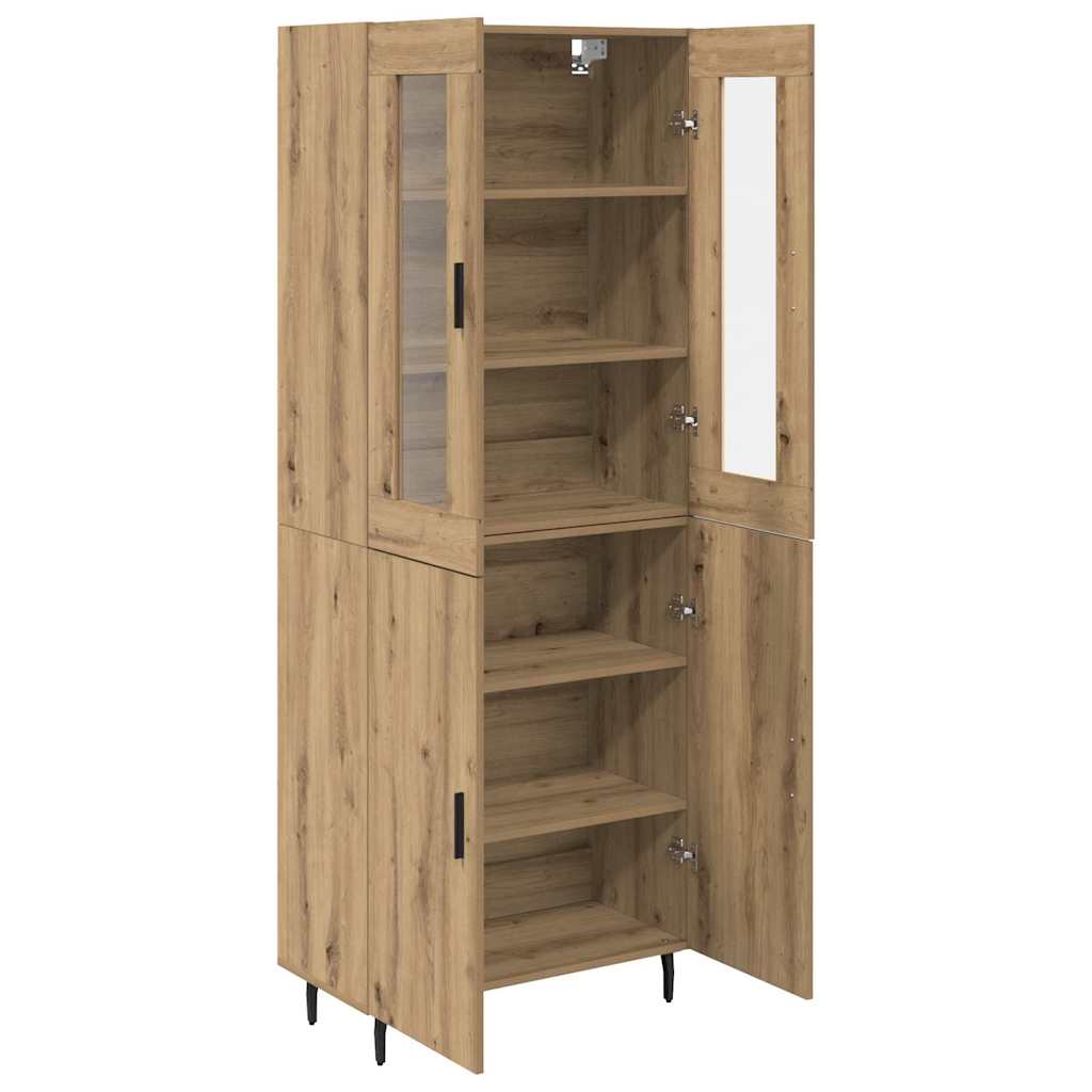 Highboard 2 pcs Artisan Oak 69.5 x 34 x 180 cm Engineered Wood