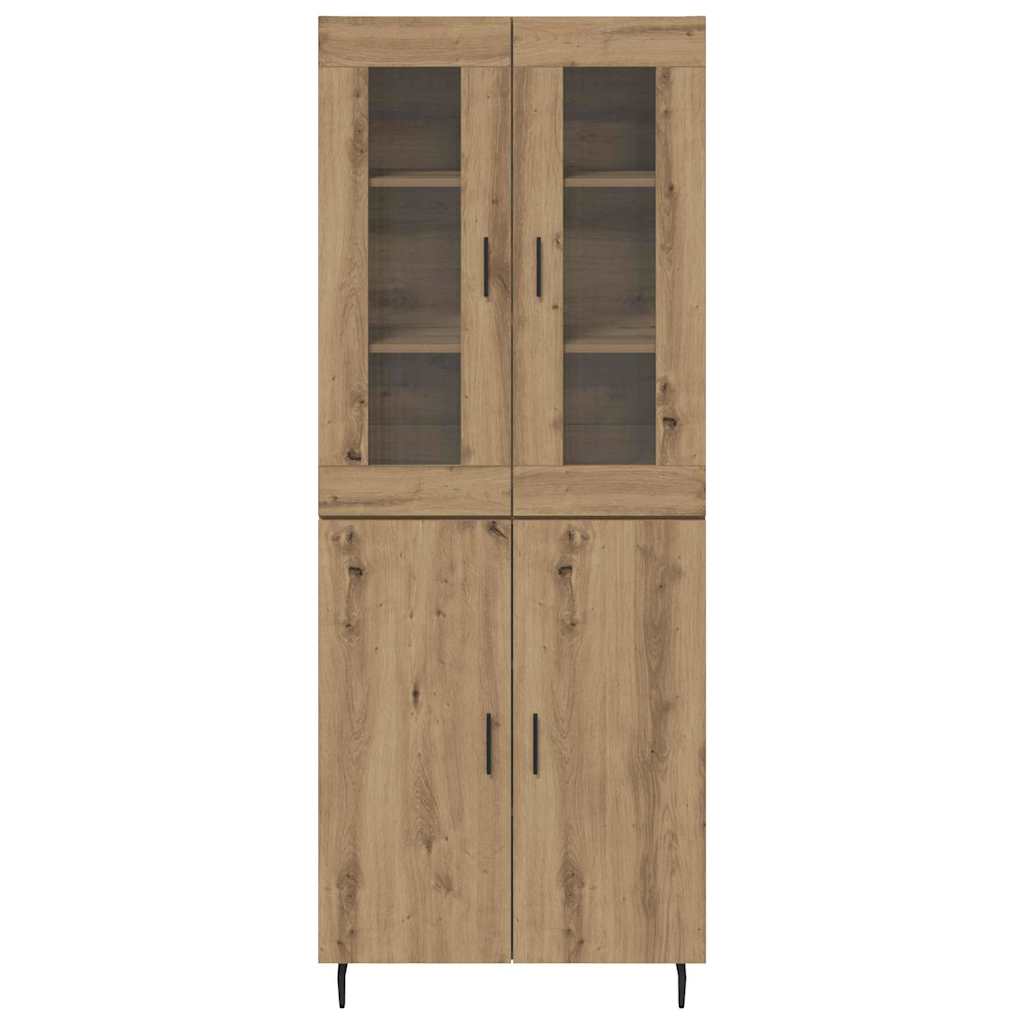 Highboard 2 pcs Artisan Oak 69.5 x 34 x 180 cm Engineered Wood