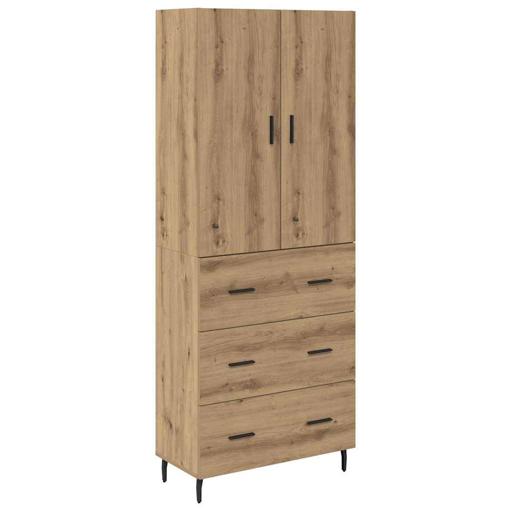 Highboard 2 pcs Artisan Oak 69.5 x 34 x 180 cm Engineered Wood