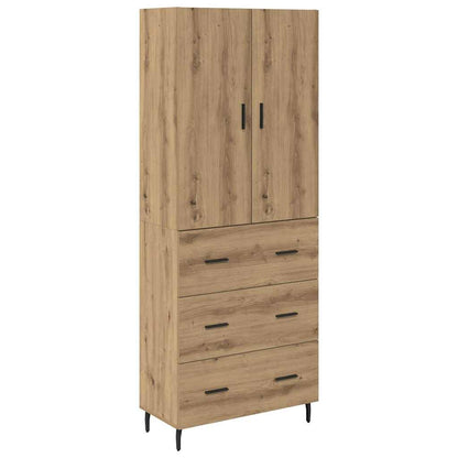 Highboard 2 pcs Artisan Oak 69.5 x 34 x 180 cm Engineered Wood
