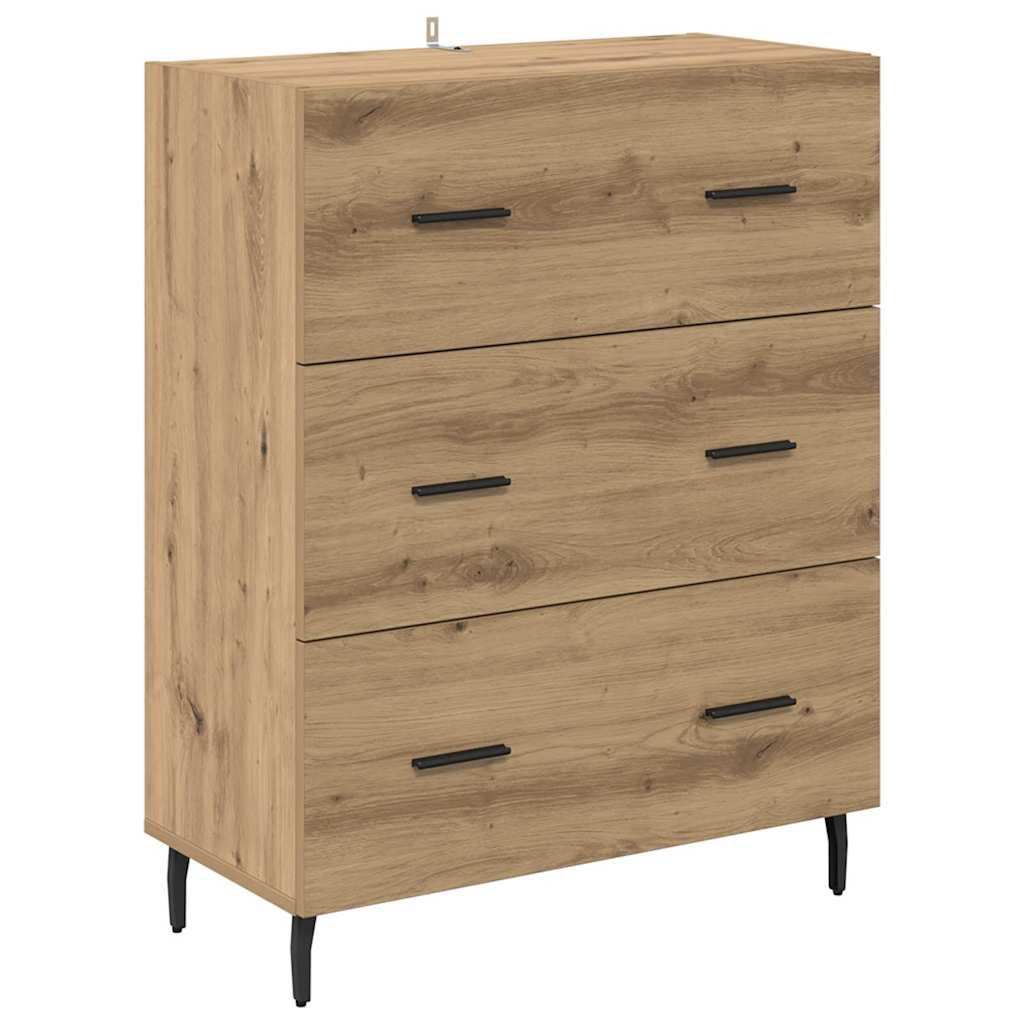 Highboard 2 pcs Artisan Oak 69.5 x 34 x 180 cm Engineered Wood