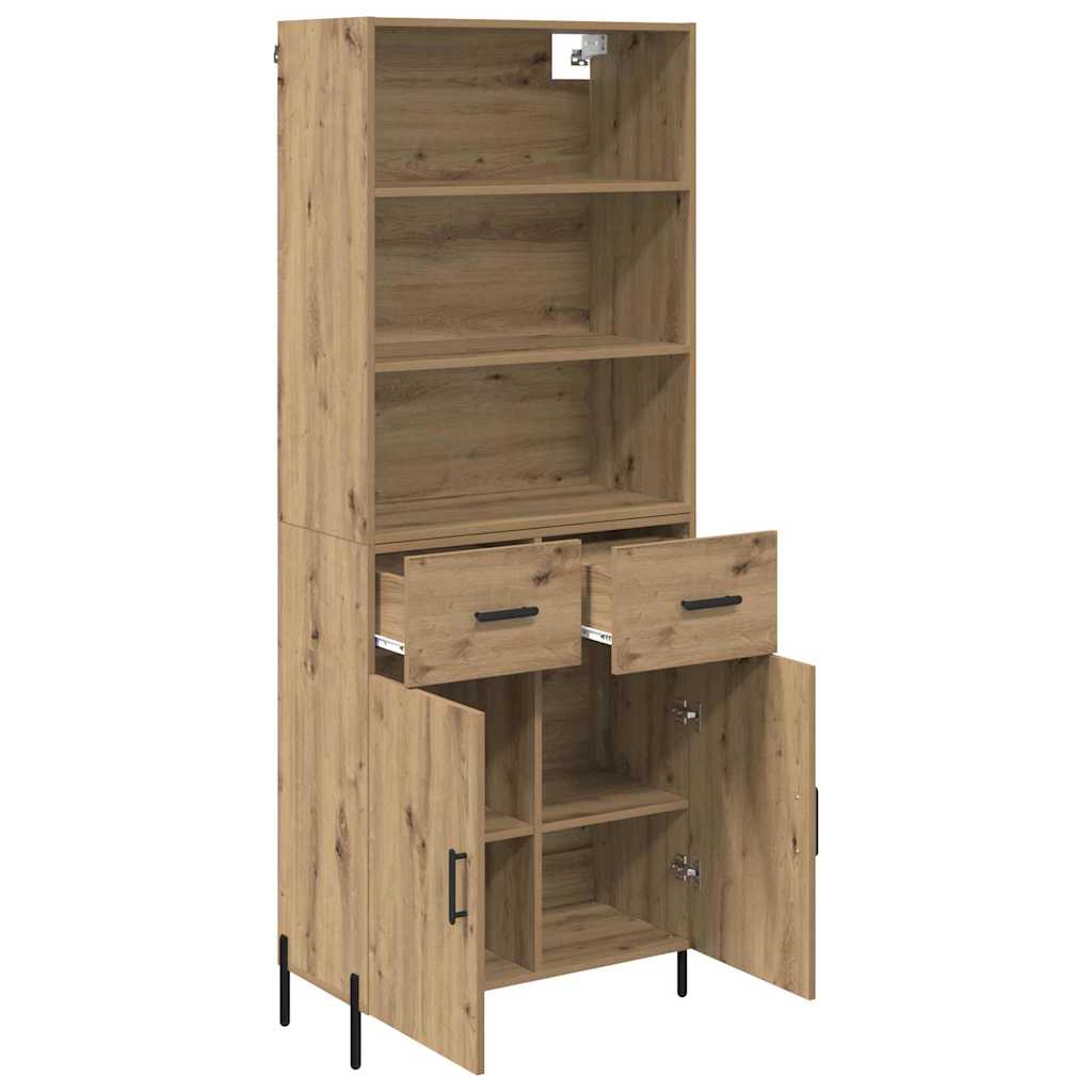 Highboard Artisan Oak 69.5 x 32.5 x 180 cm Engineered Wood