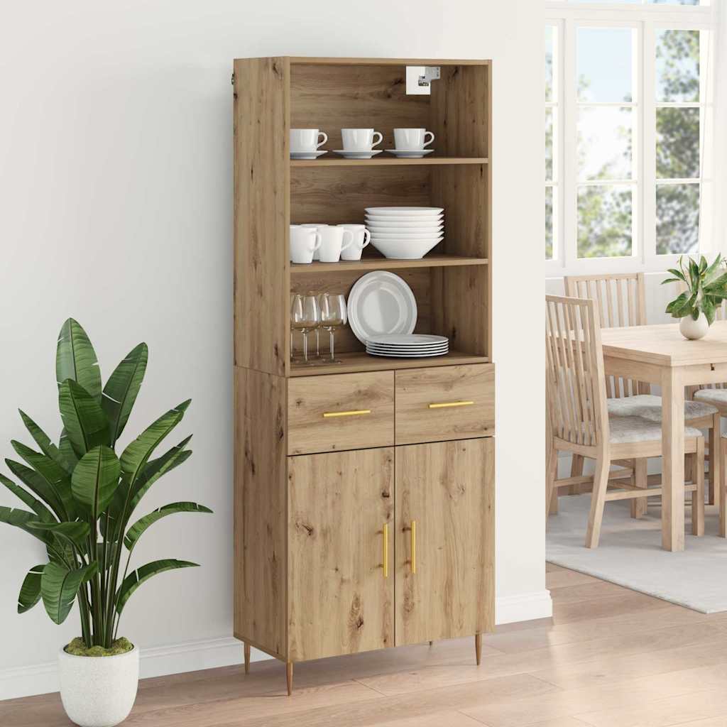Highboard Artisan Oak 69.5 x 34 x 180 cm Engineered Wood