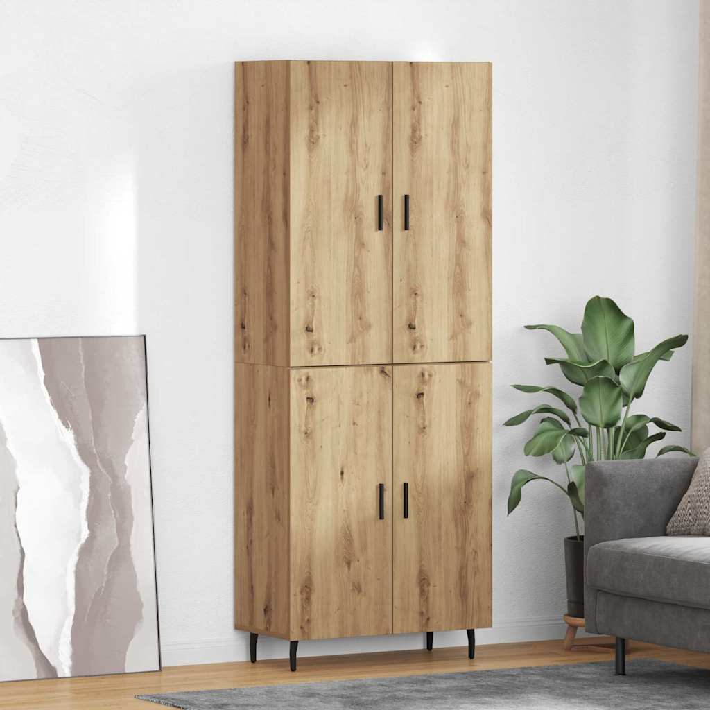 Highboard 2 pcs Artisan Oak 69.5 x 34 x 180 cm Engineered Wood