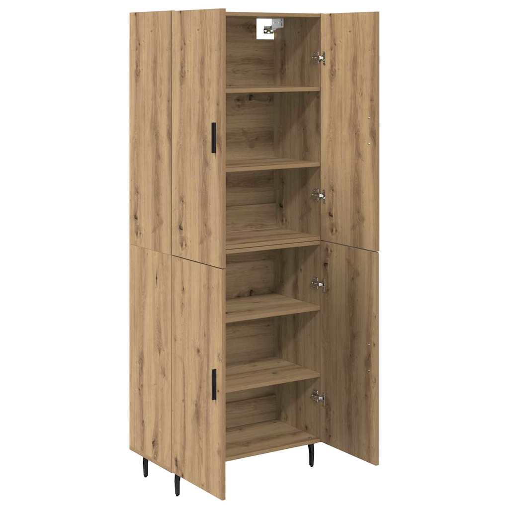 Highboard 2 pcs Artisan Oak 69.5 x 34 x 180 cm Engineered Wood