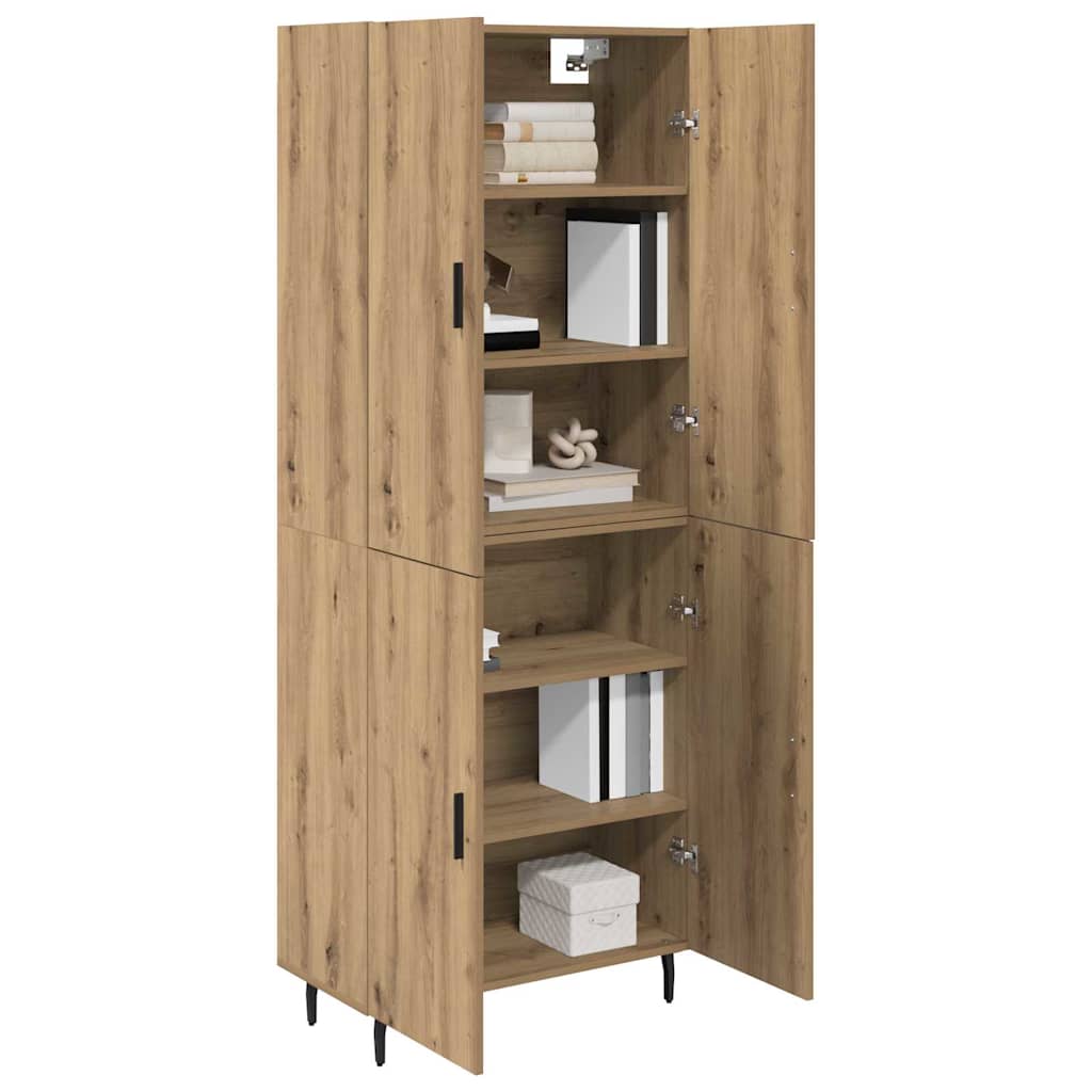 Highboard 2 pcs Artisan Oak 69.5 x 34 x 180 cm Engineered Wood