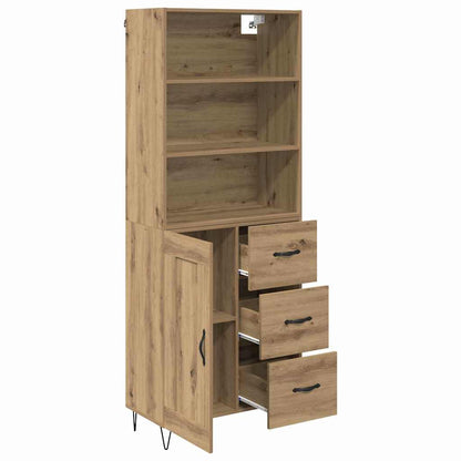 Highboard 2 pcs Artisan Oak 69.5 x 34 x 180 cm Engineered Wood