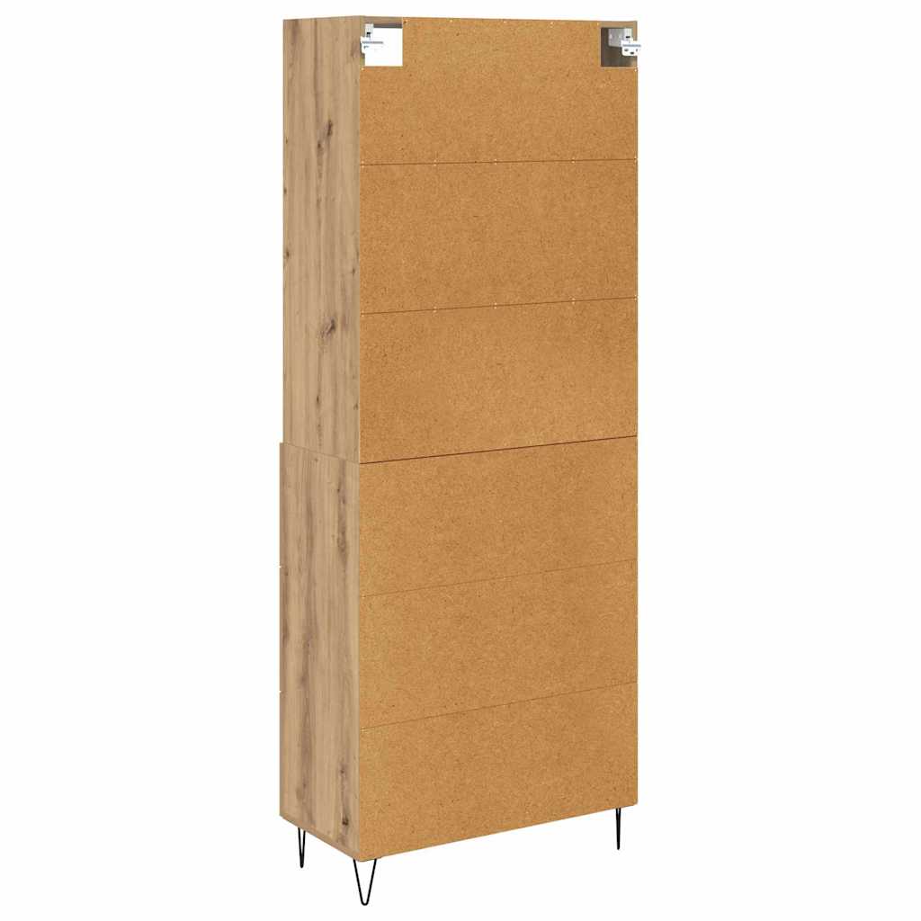 Highboard 2 pcs Artisan Oak 69.5 x 34 x 180 cm Engineered Wood