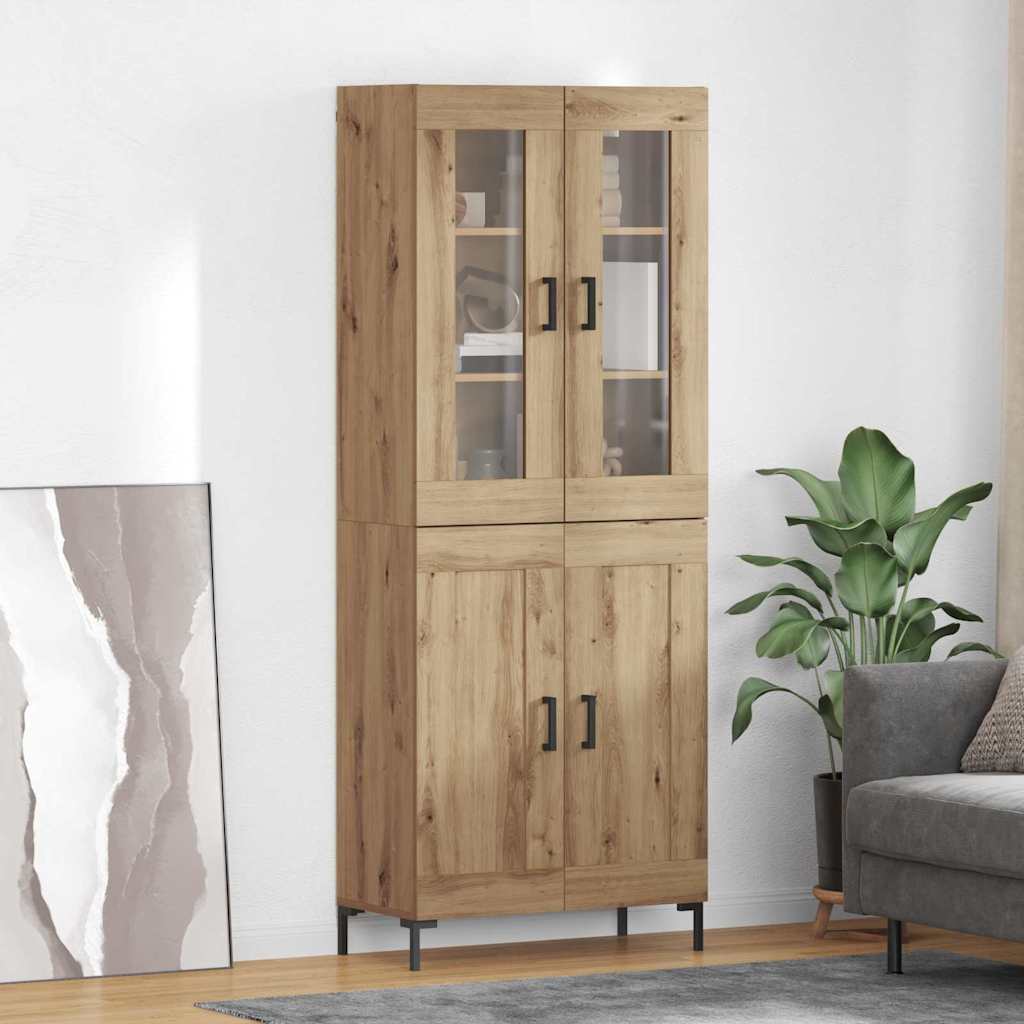 Highboard 2 pcs Artisan Oak 69.5 x 34 x 180 cm Engineered Wood