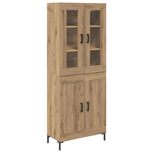 Highboard 2 pcs Artisan Oak 69.5 x 34 x 180 cm Engineered Wood