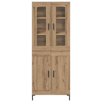 Highboard 2 pcs Artisan Oak 69.5 x 34 x 180 cm Engineered Wood