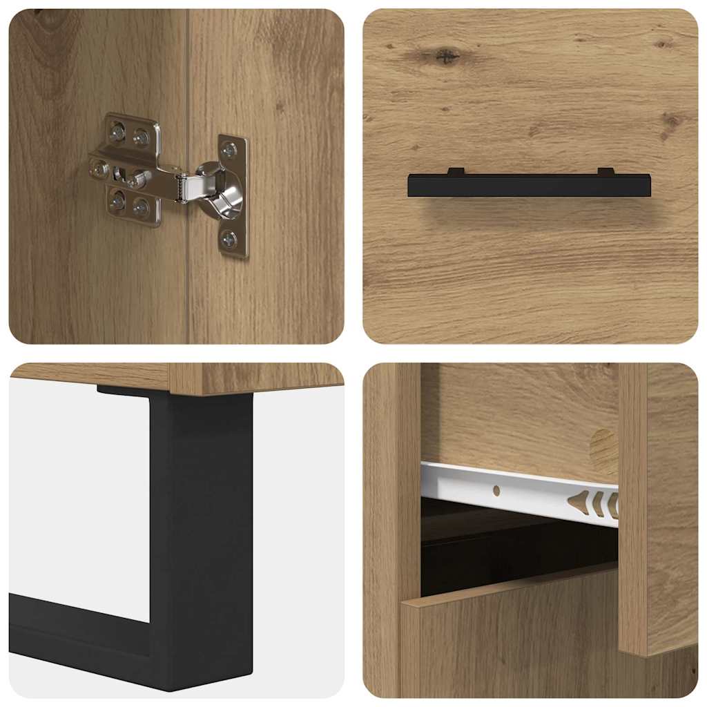 Highboard 2 pcs Artisan Oak 69.5 x 34 x 180 cm