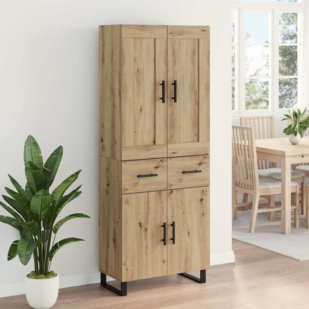 Highboard 2 pcs Artisan Oak 69.5 x 34 x 180 cm