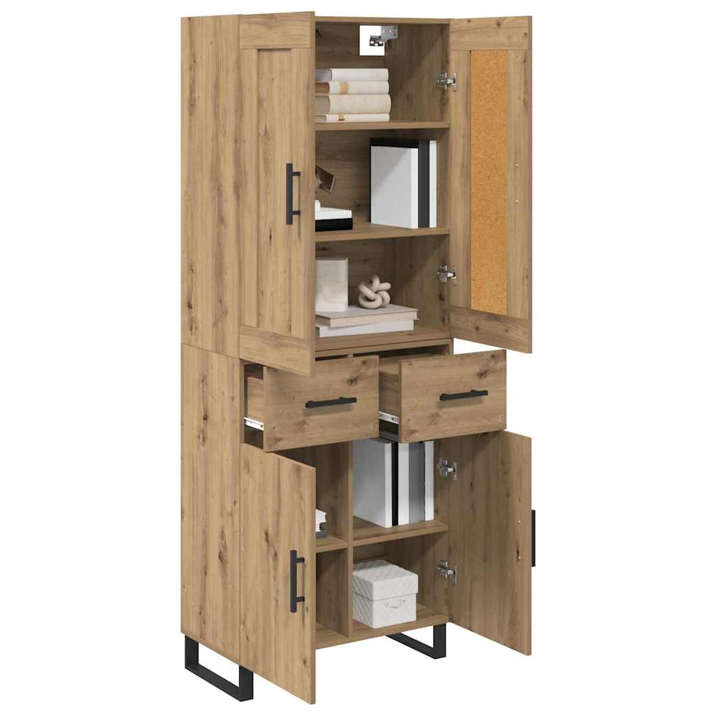 Highboard 2 pcs Artisan Oak 69.5 x 34 x 180 cm