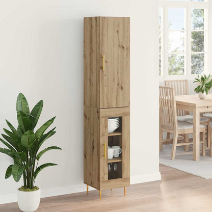 Highboard 2 pcs Artisan Oak 34.5 x 34 x 180 cm Engineered Wood