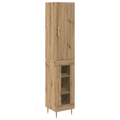 Highboard 2 pcs Artisan Oak 34.5 x 34 x 180 cm Engineered Wood