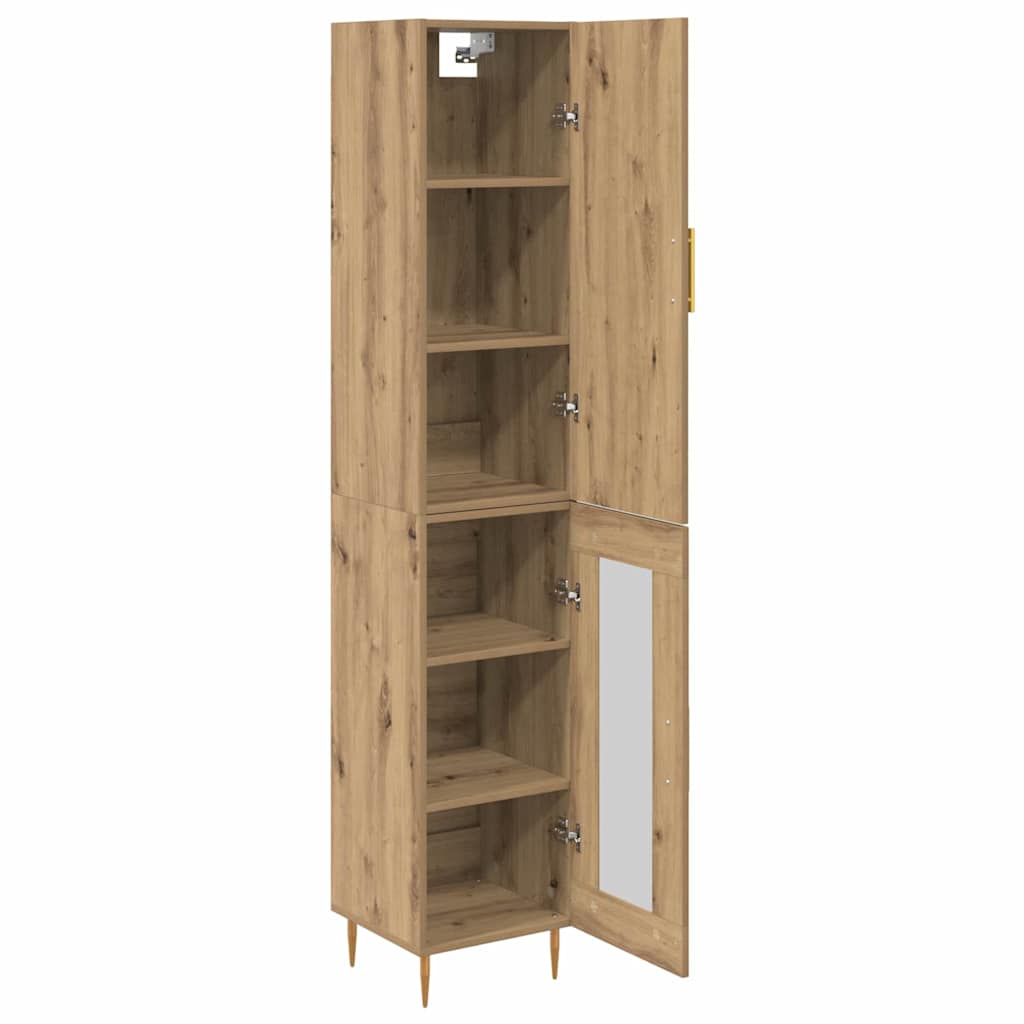 Highboard 2 pcs Artisan Oak 34.5 x 34 x 180 cm Engineered Wood