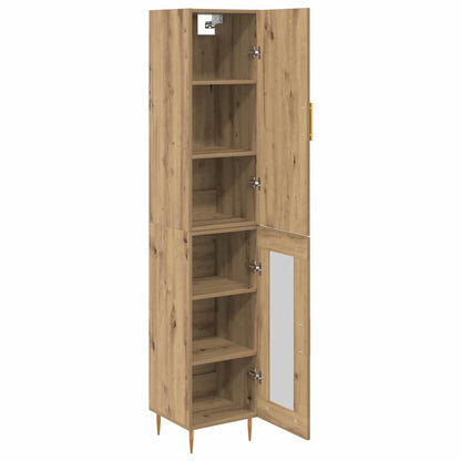 Highboard 2 pcs Artisan Oak 34.5 x 34 x 180 cm Engineered Wood