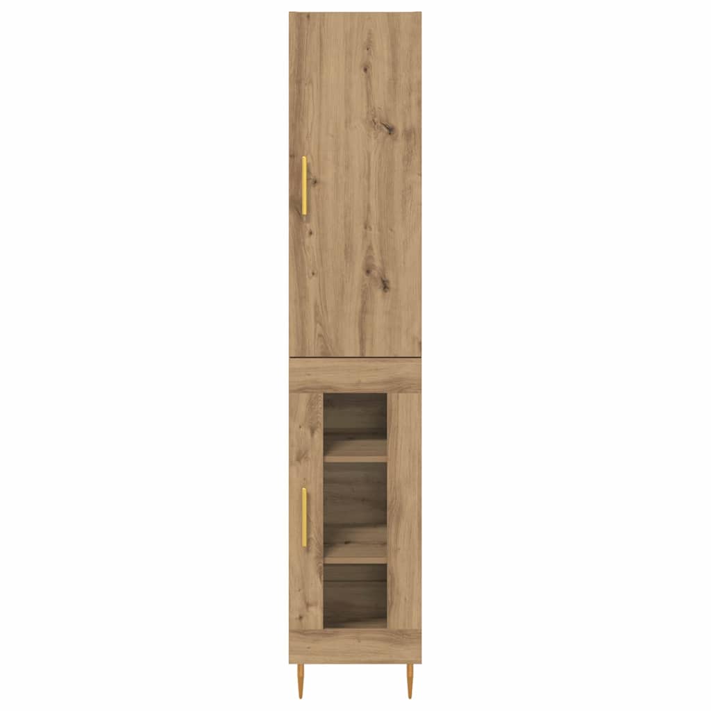 Highboard 2 pcs Artisan Oak 34.5 x 34 x 180 cm Engineered Wood