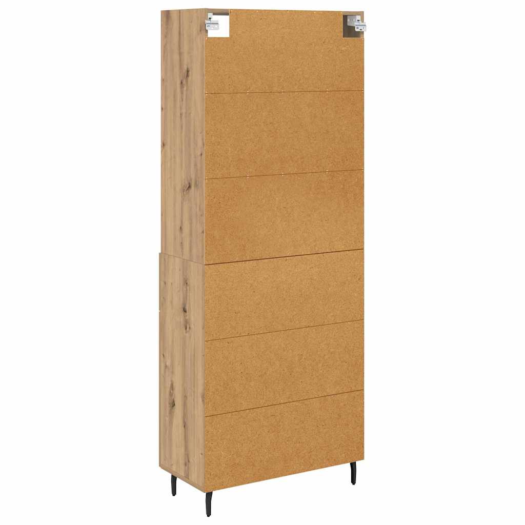 Highboard 2 pcs Artisan Oak 69.5 x 32.5 x 180 cm