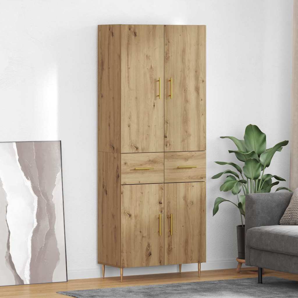 Highboard Artisan Oak 69.5 x 34 x 180 cm Engineered Wood