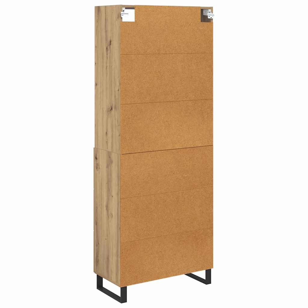 Highboard 2 pcs Artisan Oak 69.5 x 34 x 180 cm Engineered Wood