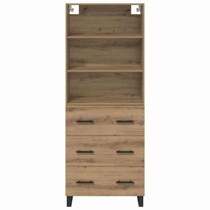 Highboard 2 pcs Artisan Oak 69.5 x 34 x 180 cm Engineered Wood