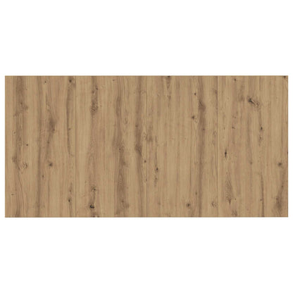 Headboard With Cabinet 3 pcs Artisan Oak Engineered Wood