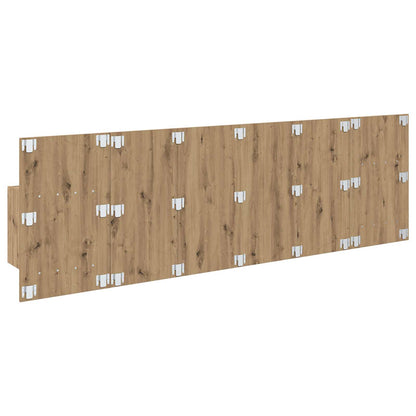 Headboard With Cabinet 3 pcs Artisan Oak Engineered Wood
