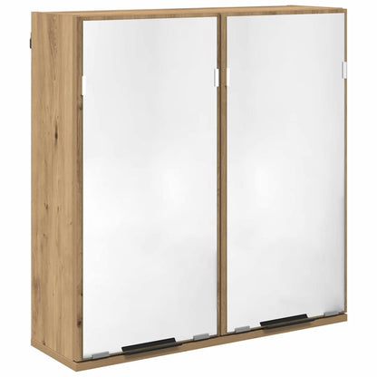 Bathroom Cabinet Set 2 pcs Artisan Oak Engineered Wood