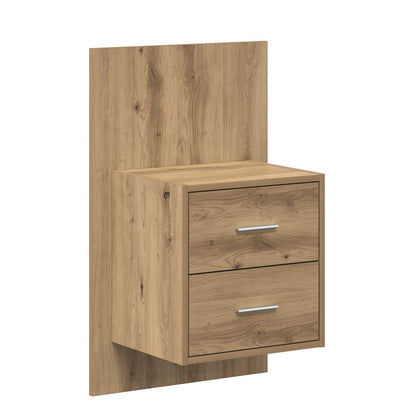 Headboard With Cabinet 3 pcs Artisan Oak Engineered Wood