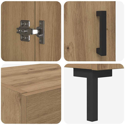 Highboard 2 pcs Artisan Oak 69.5 x 34 x 180 cm Engineered Wood