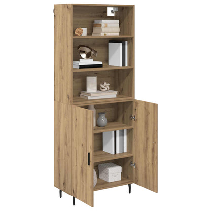 Highboard 2 pcs Artisan Oak 69.5 x 32.5 x 180 cm