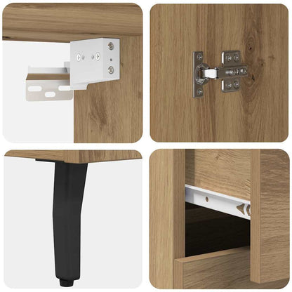 Highboard 2 pcs Artisan Oak 69.5 x 32.5 x 180 cm
