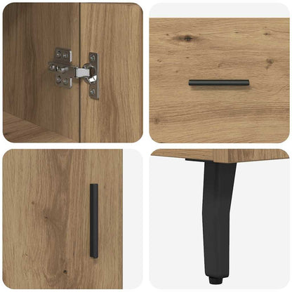 Highboard Artisan Oak 34.5 x 34 x 180 cm Engineered Wood