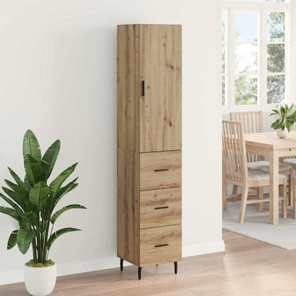 Highboard Artisan Oak 34.5 x 34 x 180 cm Engineered Wood
