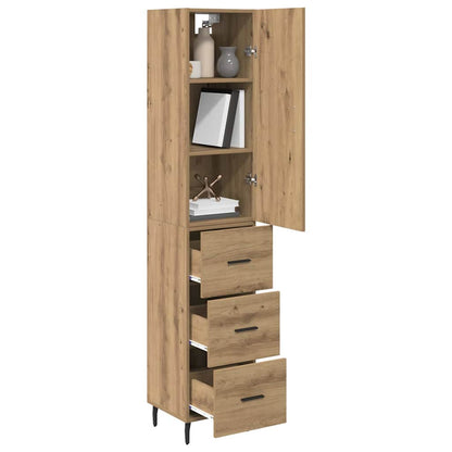 Highboard Artisan Oak 34.5 x 34 x 180 cm Engineered Wood