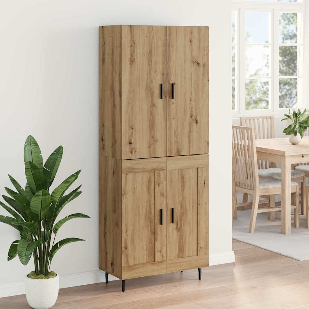 Highboard 2 pcs Artisan Oak 69.5 x 34 x 180 cm Engineered Wood