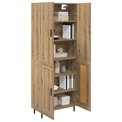 Highboard 2 pcs Artisan Oak 69.5 x 34 x 180 cm Engineered Wood