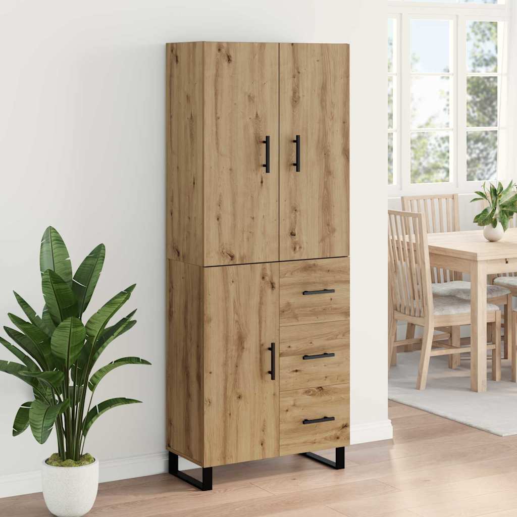 Highboard 2 pcs Artisan Oak 69.5 x 34 x 180 cm