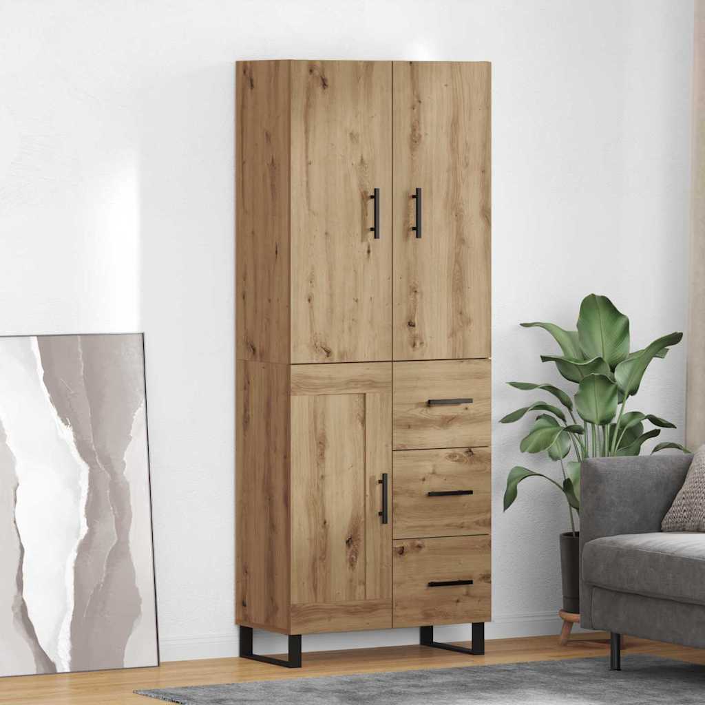 Highboard 2 pcs Artisan Oak 69.5 x 34 x 180 cm