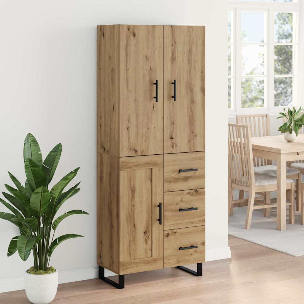 Highboard 2 pcs Artisan Oak 69.5 x 34 x 180 cm