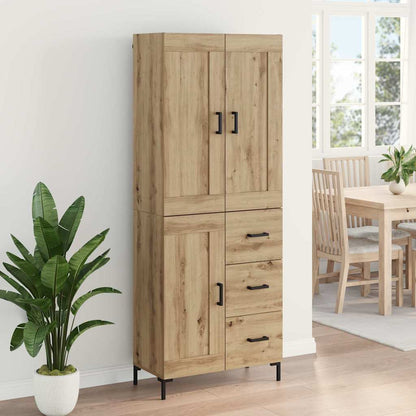 Highboard 2 pcs Artisan Oak 69.5 x 34 x 180 cm Engineered Wood