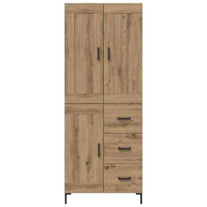 Highboard 2 pcs Artisan Oak 69.5 x 34 x 180 cm Engineered Wood