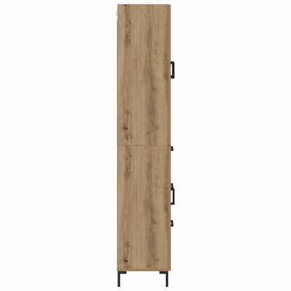 Highboard 2 pcs Artisan Oak 69.5 x 34 x 180 cm Engineered Wood