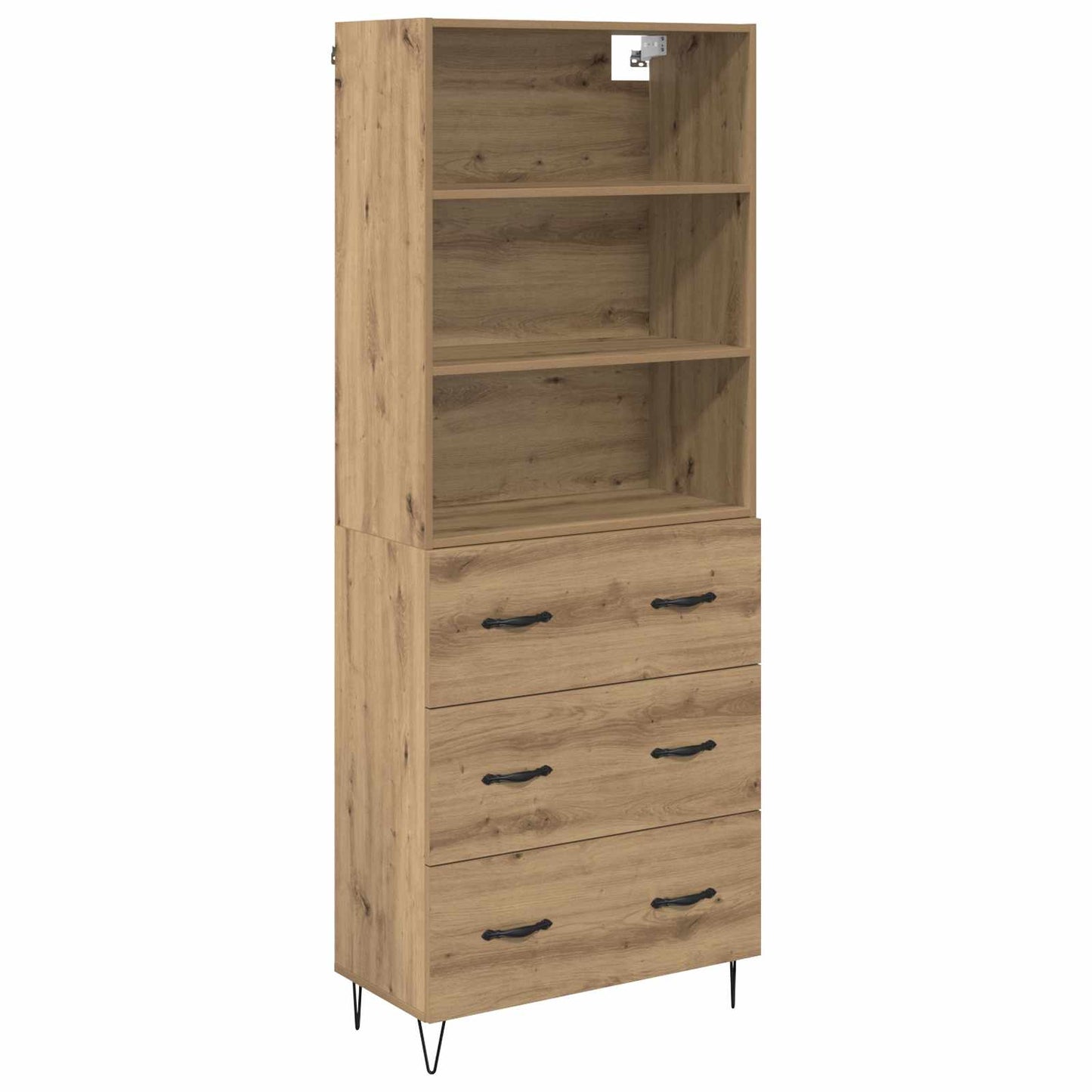 Highboard 2 pcs Artisan Oak 69.5 x 34 x 180 cm Engineered Wood