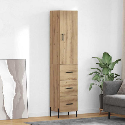 Highboard Artisan Oak 34.5 x 34 x 180 cm Engineered Wood