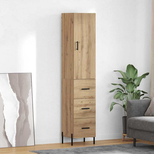 Highboard Artisan Oak 34.5 x 34 x 180 cm Engineered Wood